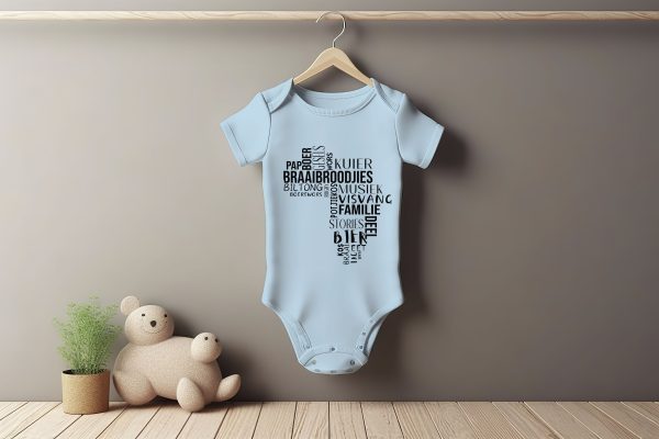 Africa Afrikaans Baby Grower  Short Sleeves
