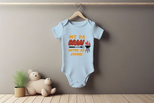 My Pa Braai Baby Grower Short Sleeve