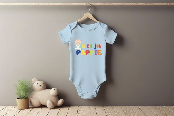 Wie jou Pappie Baby Grower Short Sleeve