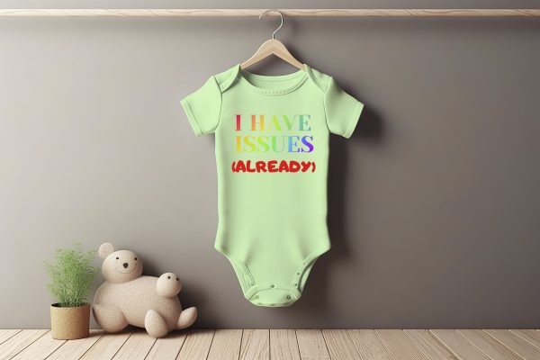 I Have Issues Baby Grower Short Sleeve