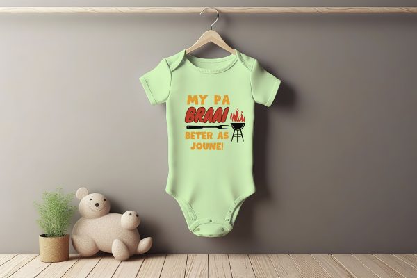 My Pa Braai Baby Grower Short Sleeve