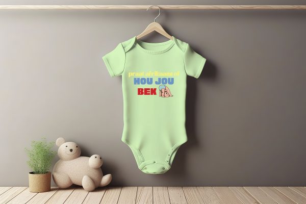 Praat Afrikaans Baby Grower Short Sleeve