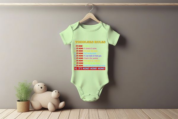 Toddlers Rule Baby Grower Short Sleeve