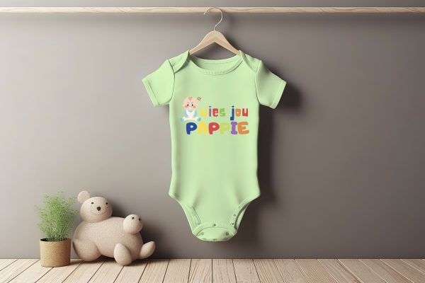 Wie jou Pappie Baby Grower Short Sleeve