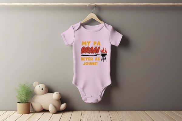 My Pa Braai Baby Grower Short Sleeve