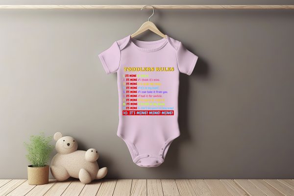 Toddlers Rule Baby Grower Short Sleeve