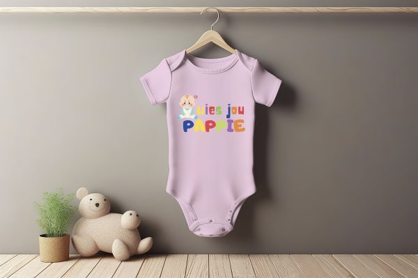 Wie jou Pappie Baby Grower Short Sleeve
