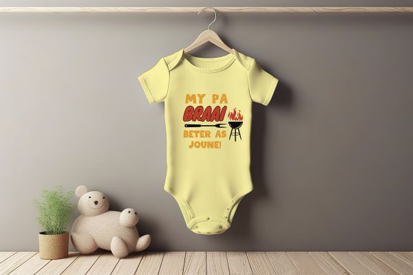 My Pa Braai Baby Grower Short Sleeve