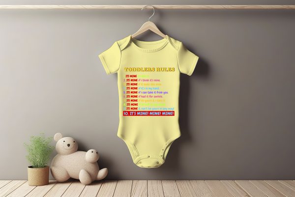Toddlers Rule Baby Grower Short Sleeve