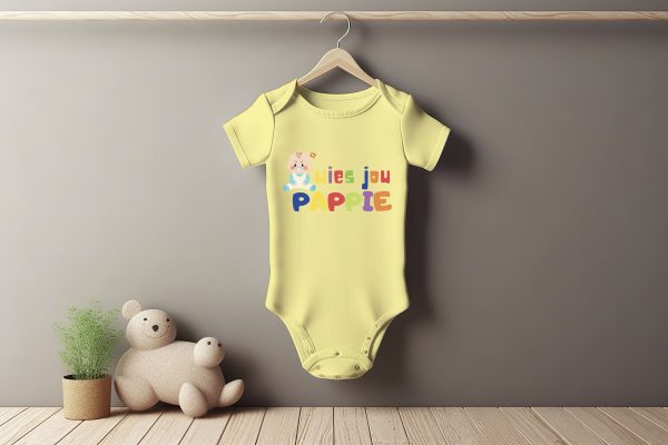 Wie jou Pappie Baby Grower Short Sleeve