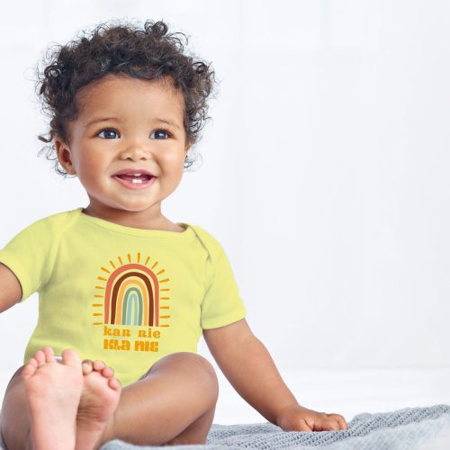 Kan Nie Kla nie Baby Grower Short Sleeve