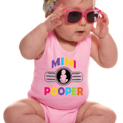 Mini Pooper Baby Grower Short Sleeve