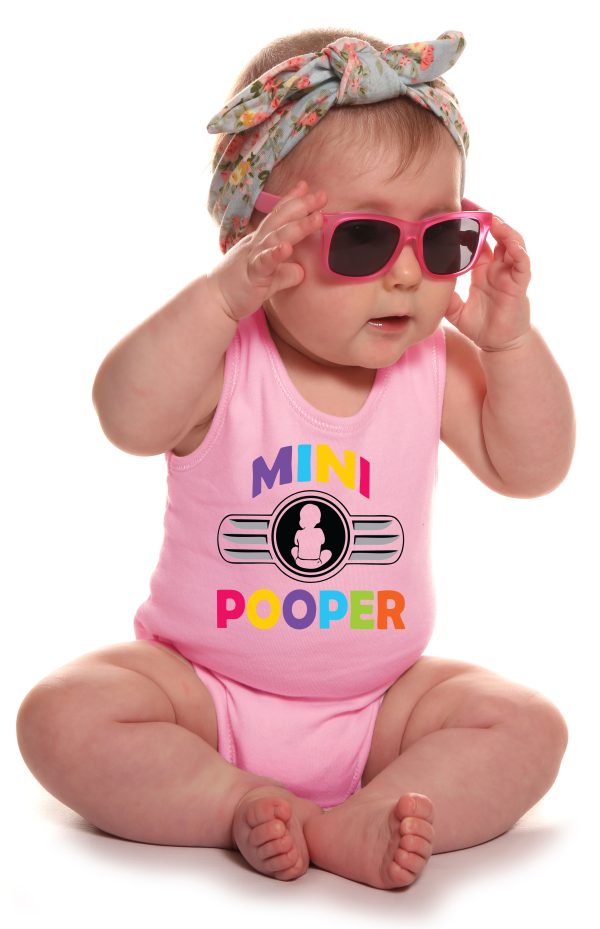 Mini Pooper Baby Grower Short Sleeve