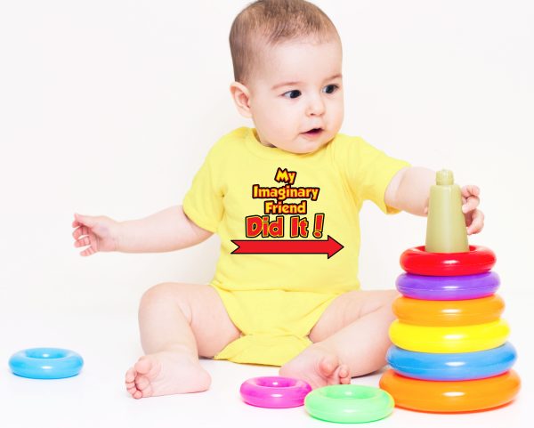 Imaginary Friend Baby Grower Short Sleeve
