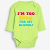 Too Sexy for My Diaper Grower Long Sleeve